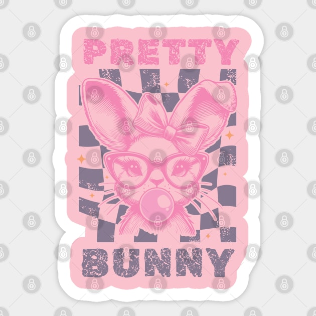 Cute Bunny Easter Design for Girls Sticker by TurnEffect